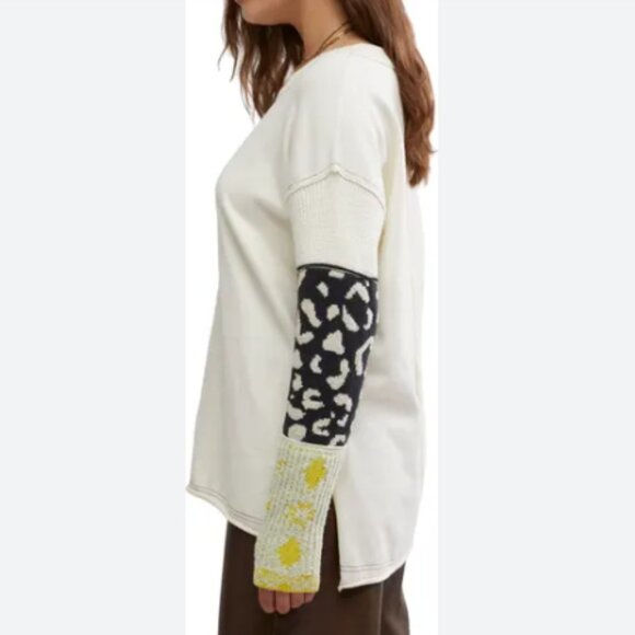 new Free People Tiger Style Cuff Sweater 257 3S2 - Picture 10 of 10
